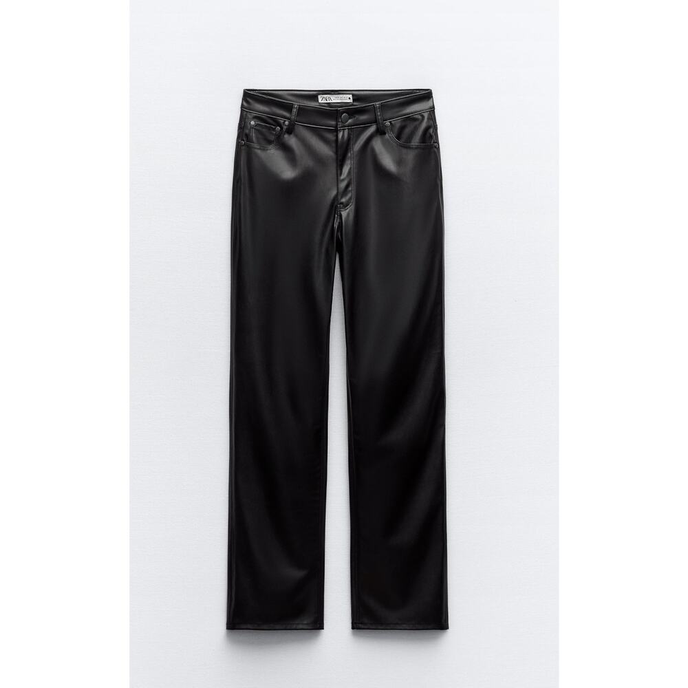 NWT-Zara- faux leather pants -Sz 10